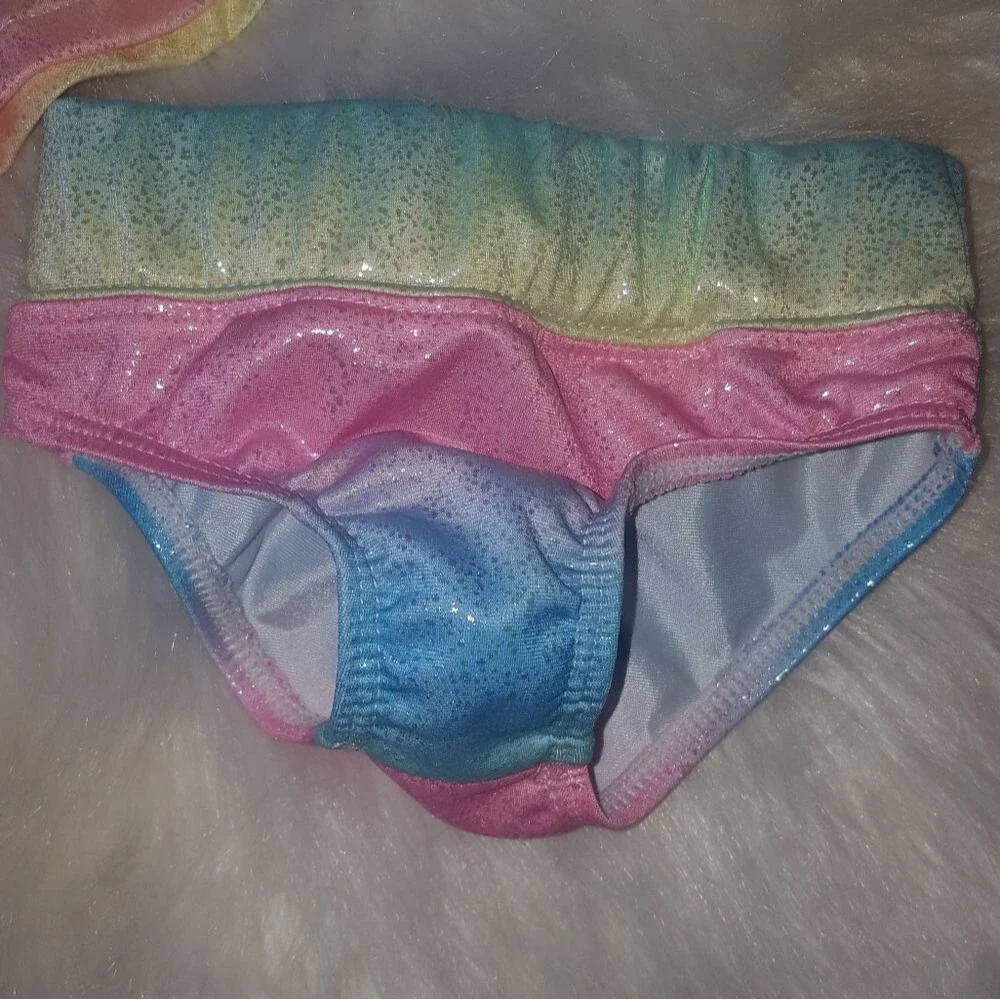 Baby girl 12-24m XS unicorn tankini set NEW